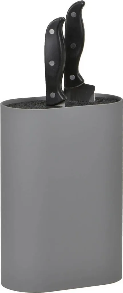Ceppo Coltelli Zone Singles Ovale Grigio Freddo - Estetica Minimal - 5