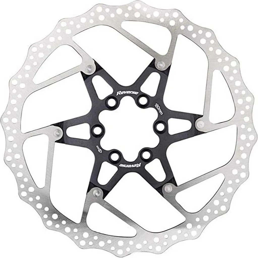 Disque inversé 180 noir 6 trous idéal pour les descentes de VTT