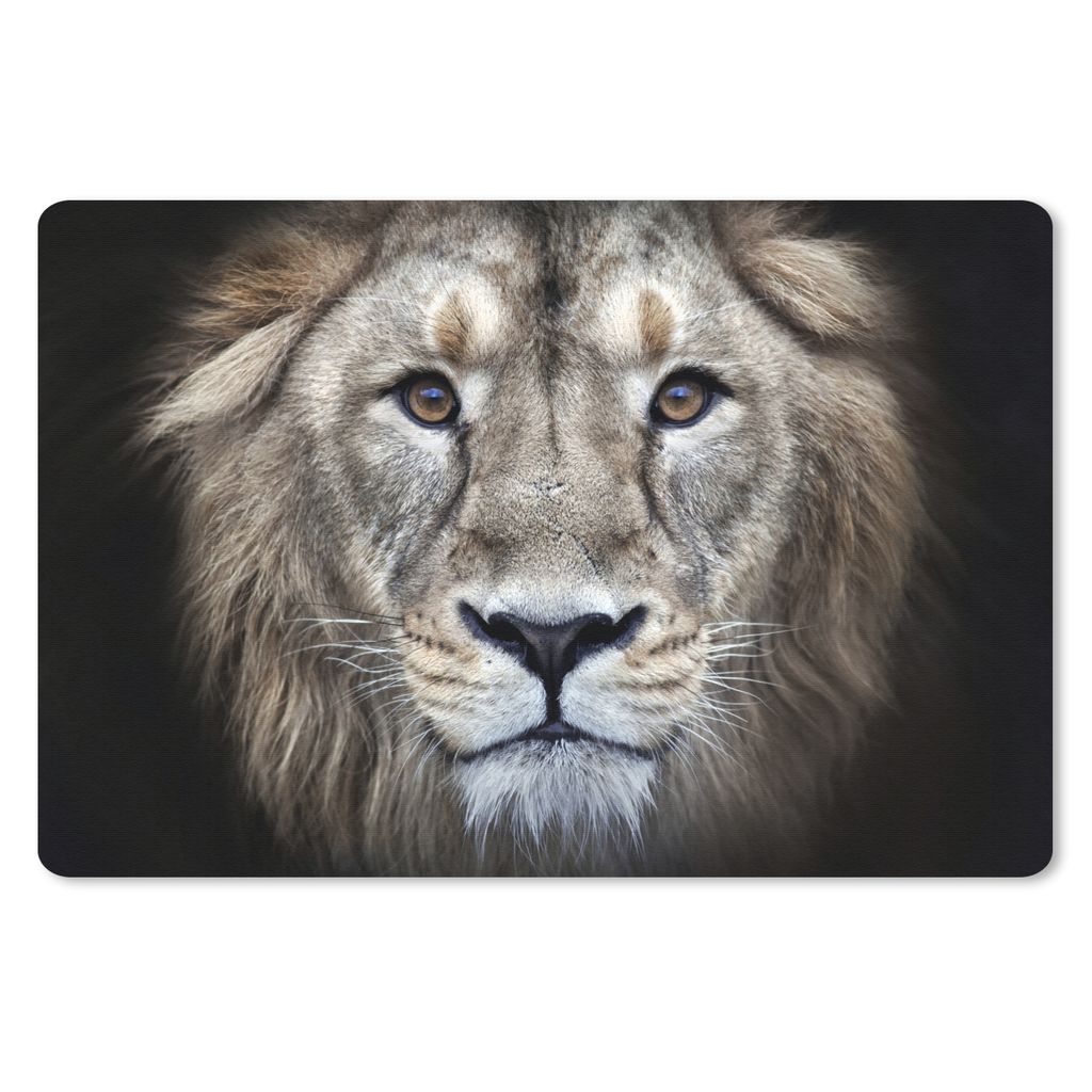 MuchoWow Mauspad Mousepad Löwe - Porträt - Wild 27x18 cm - Mousepads - Maus Mat - Pad - Mausunterlage - Büroartikel - Desk Matten