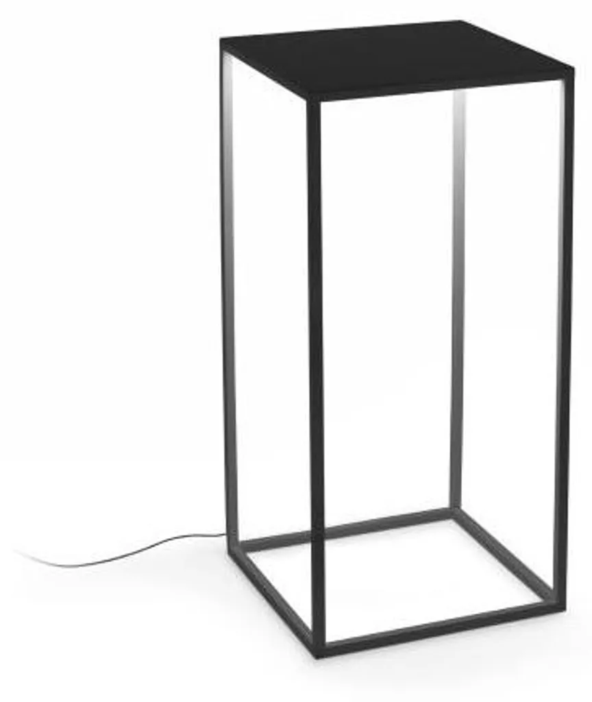 Lampadaire Métal Blanc 16W 3000K style Industriel Chic Hauteur 73cm
