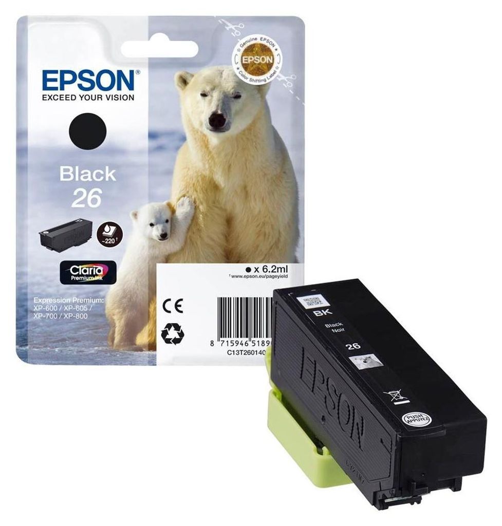Epson Epson Ink Black Schwarz (C13T26014012) Produktbild 