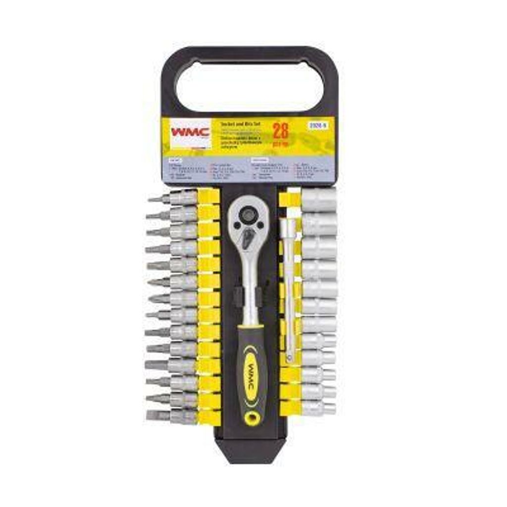 Wmc_Tools Set Of Sockets And Bits Wmc Tools 28Pcs