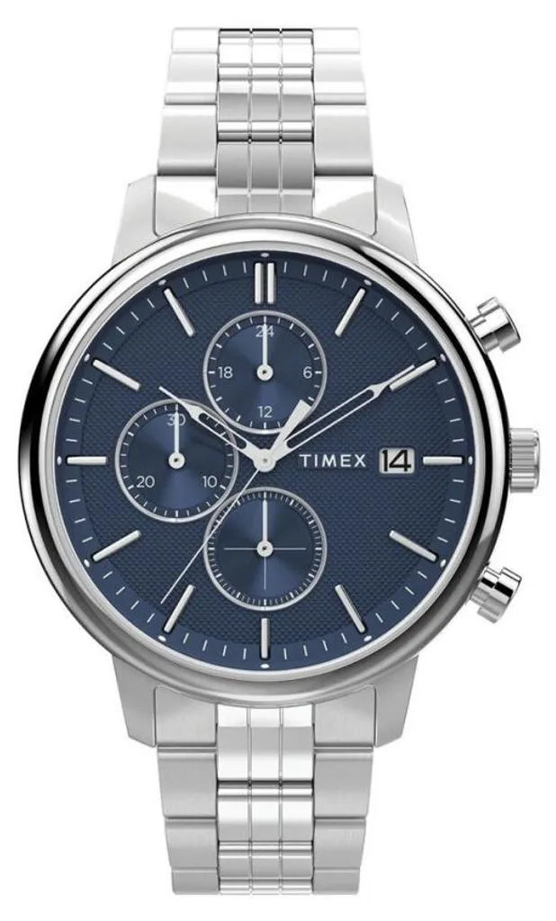 Montre Timex Chicago TW2W67900BR Homme Chronographe Design Épuré