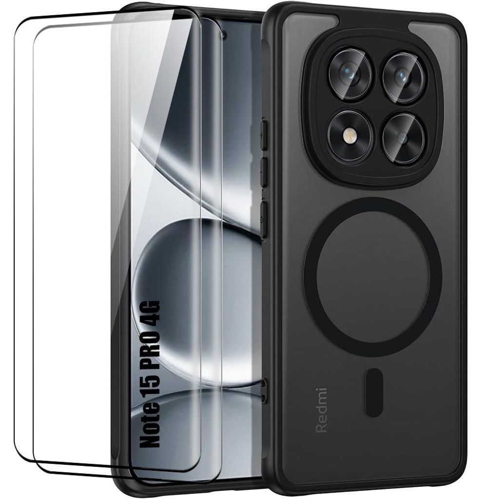 Coque + 2 Verres Trempés pour Xiaomi Redmi Note 15 Pro 4G, Image du produit 