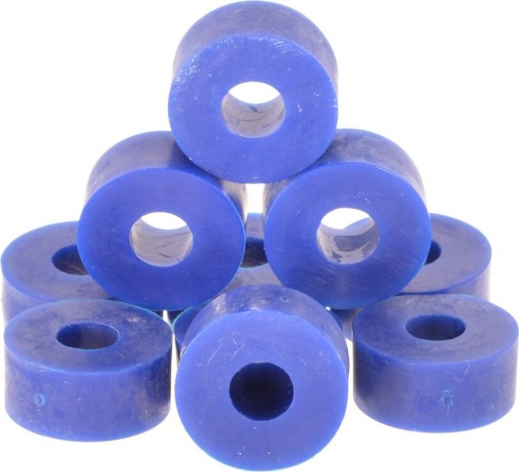 10 x Unterlegscheibe Gummi 27 x 14mm, M10, blau