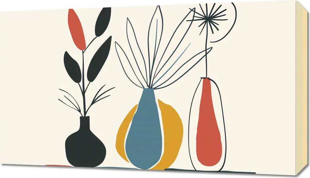 Décoration Murale Florale 70 x 40 cm - Image sur Toile pour Salon