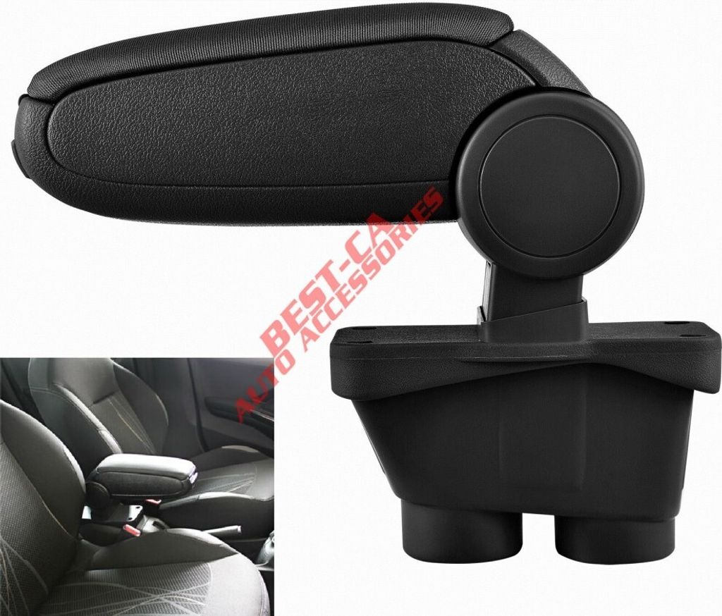 Bracciolo centrale Bracciolo CLAPPABLE Tessile Nero Per Immagine del prodotto 