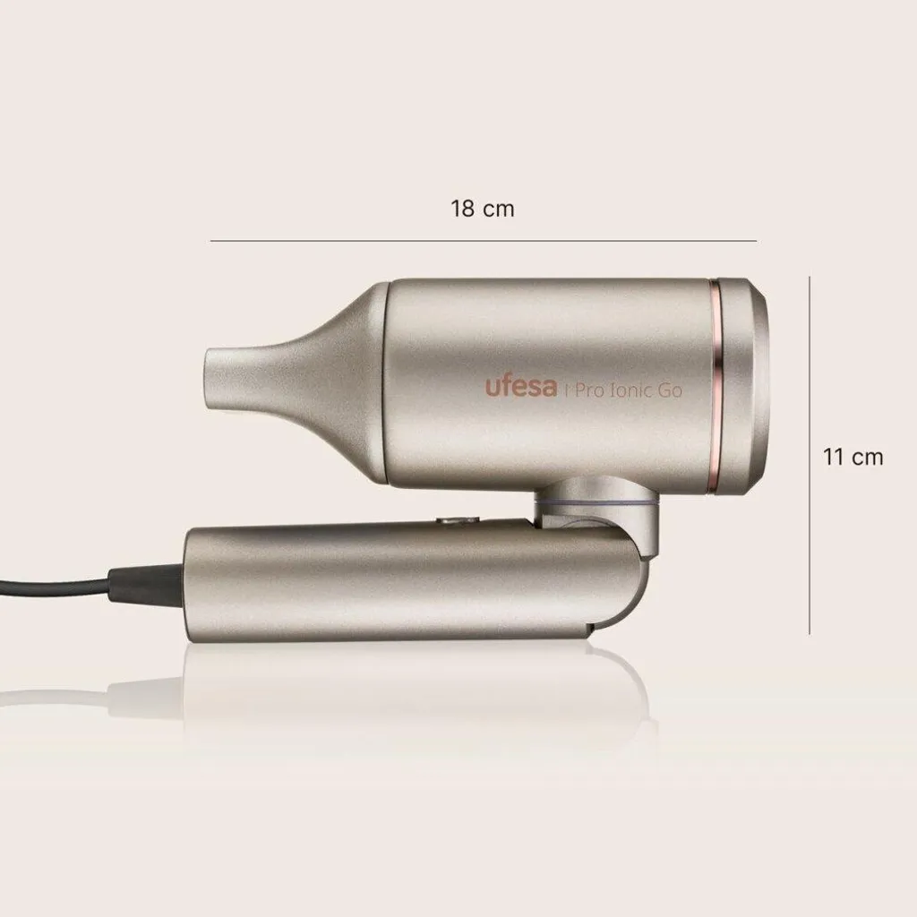 Sèche-cheveux UFESA PRO IONIC GO anti-frisottis pour cheveux brillants