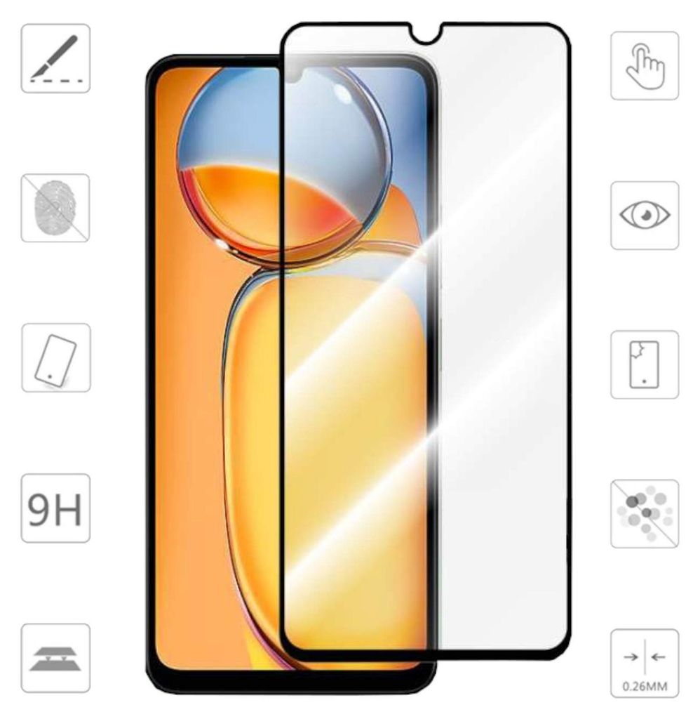 Pro Xiaomi Redmi 13C 3D Display Full LCD H9 Tvrzené sklo Obrázek produktu 
