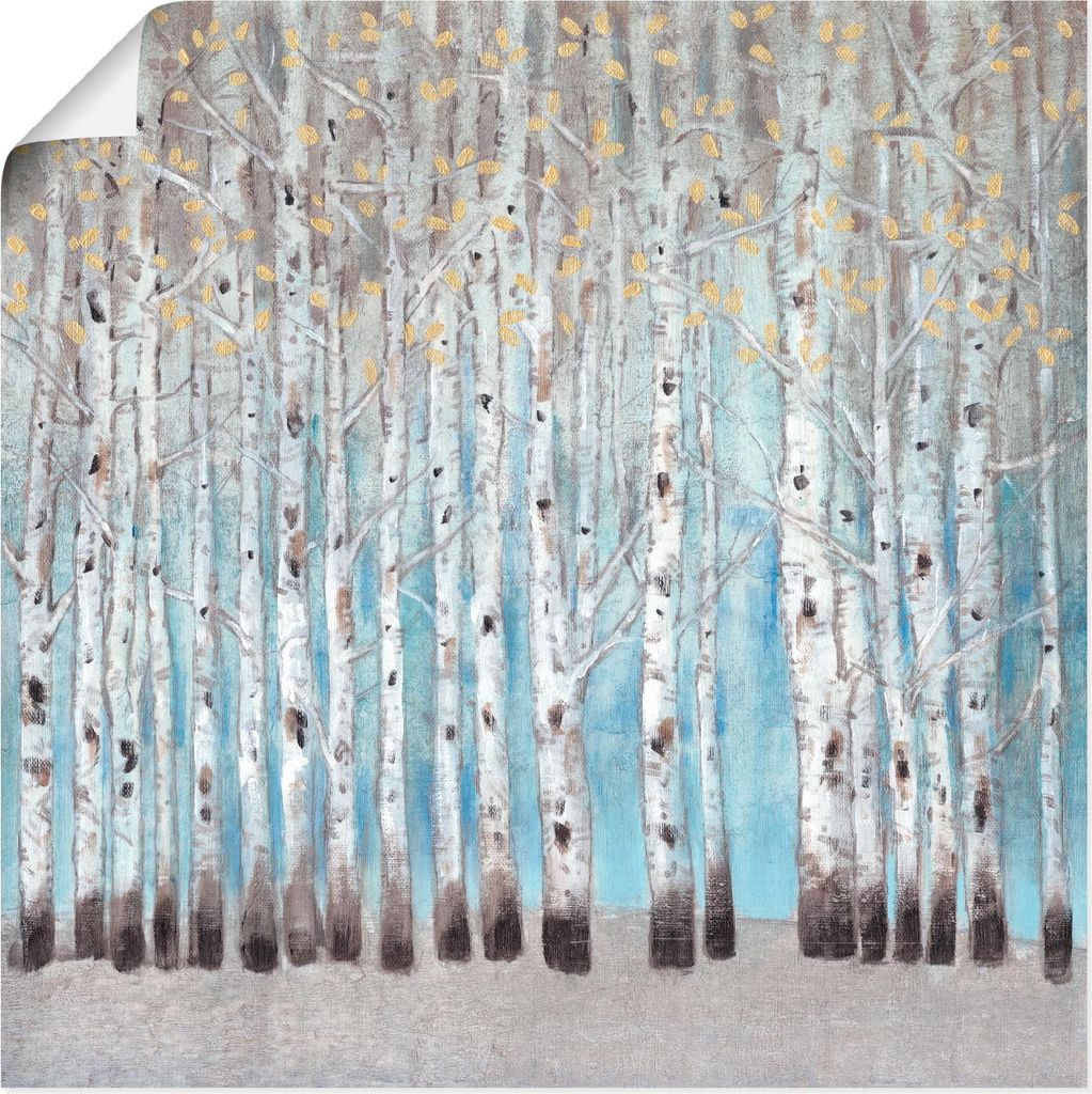 ARTland Poster In den Wald I Größe: 100x100 cm