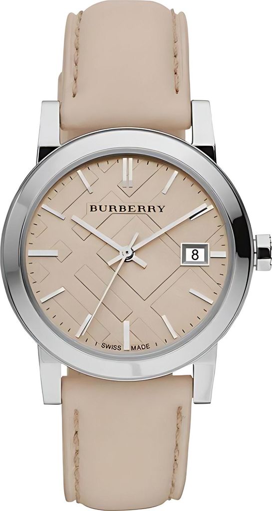 Burberry The City Damenuhr silber beige
