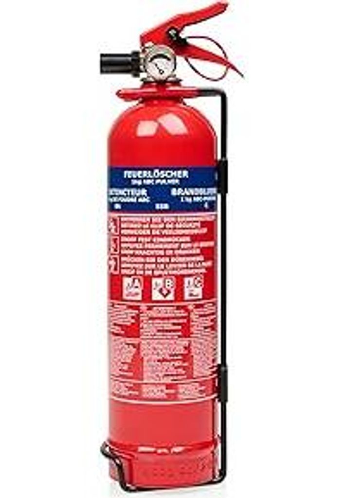 Smartwares Pulverlöscher – 1 kg – für ABC Brände – mit Halterung – FEX-18116