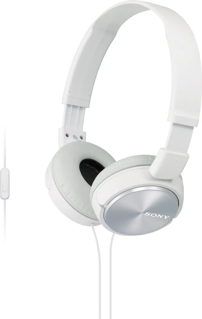 Cuffie Sony MDR-ZX310AP Bianco: Audio Potente con Microfono e Smartphone Control