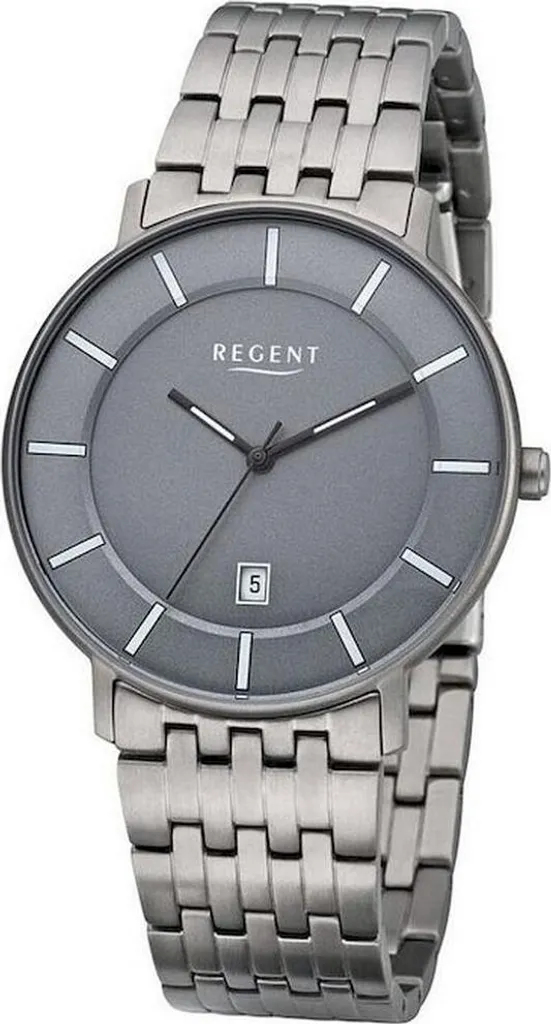 Montre Homme Regent F-1175 - Accessoire Horloger Élégant en Métal Argenté