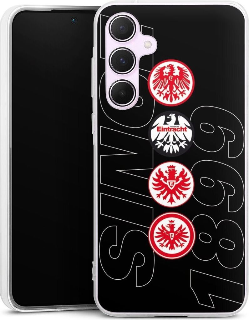 DeinDesign Handyhülle für Samsung Galaxy A55 5G Silikon Hülle Case Smartphone Schutzhülle Adler Eintracht Frankfurt Logo