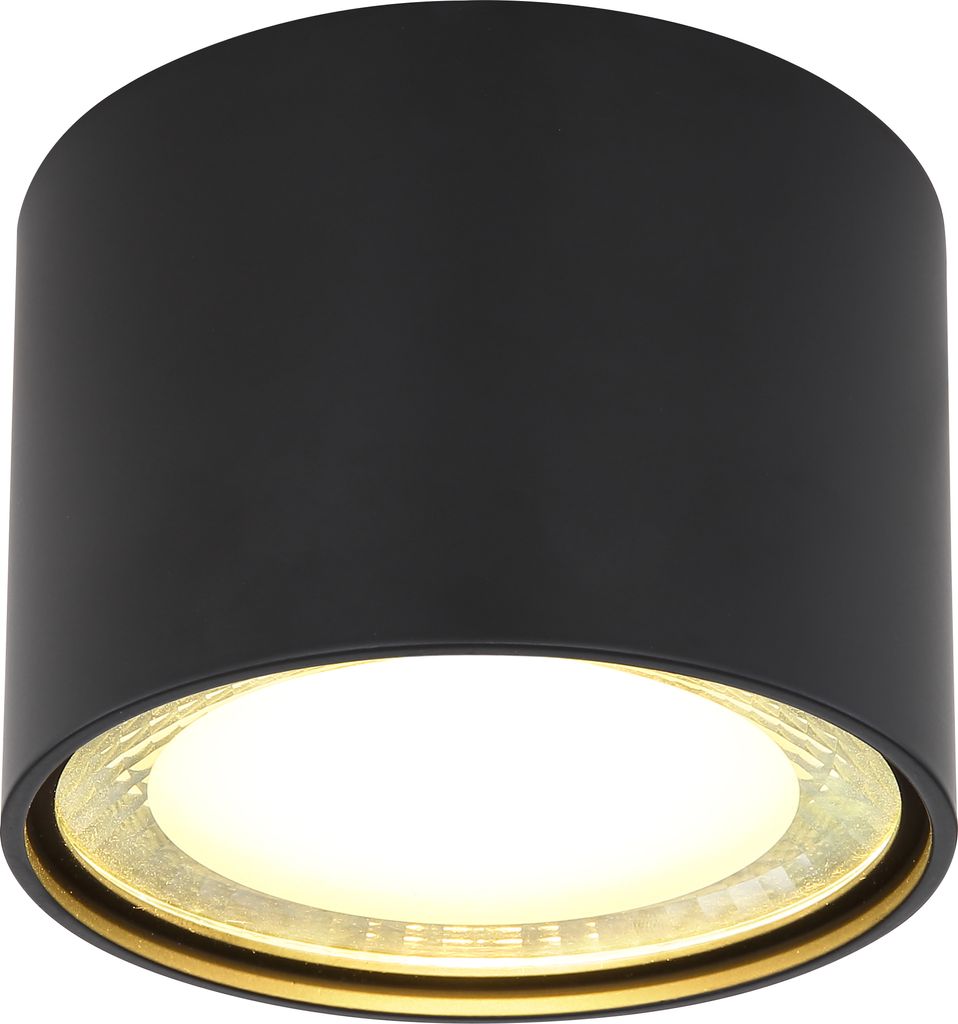 Globo Lighting Deckenleuchte Metall schwarz matt, LED