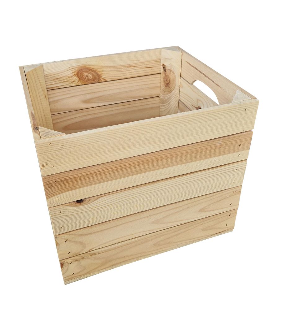Holzkiste mit Griffen passend zum Kallax Regal, Sehr stabile Aufbewahrungsbox