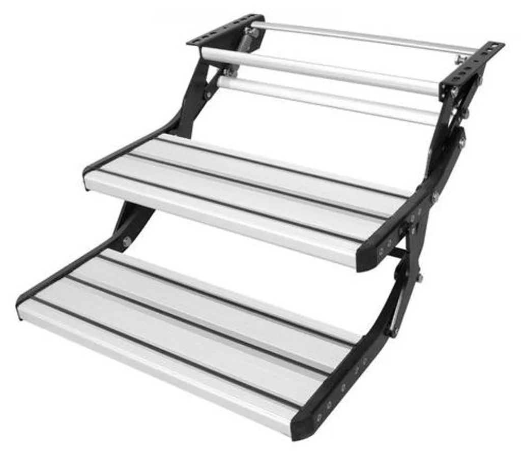 Escalier double manuel pour caravane et fourgon aménagé - CampEasy 200kg