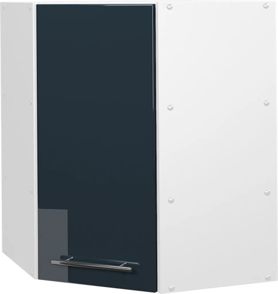 Vicco Mobile Angolare Fame-Line 57cm Blu Scuro - Soluzione Salvaspazio Cucina