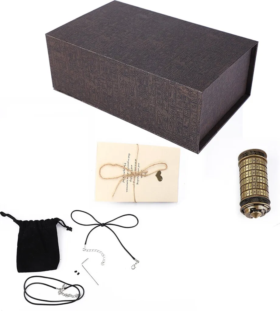 Cadenas à code romantique en métal sculpté pour coffret Saint-Valentin