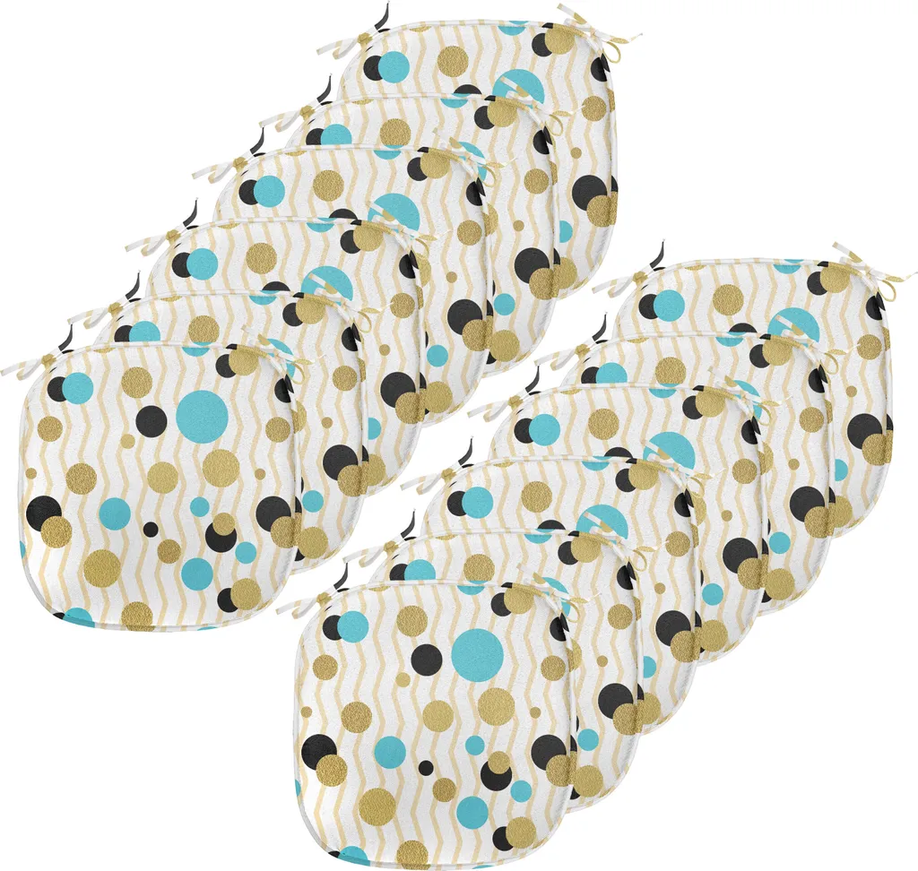 Cuscini Sedie Esterno Impermeabili ABAKUHAUS 40x40 Set 12 Aqua