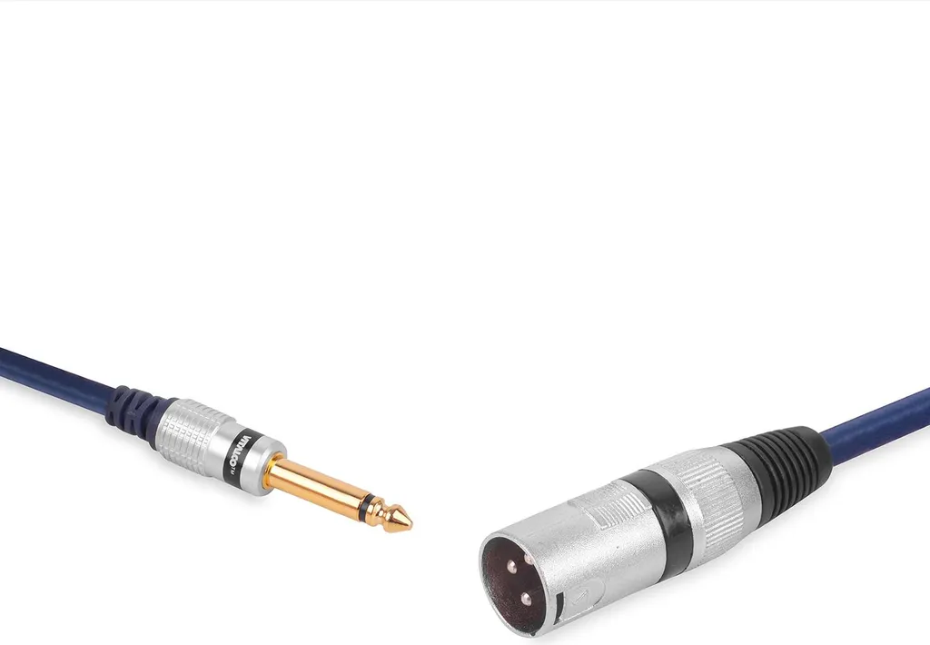 Vitalco MK34 Cavo Professionale 10m Jack 6.3 XLR Maschio Mono
