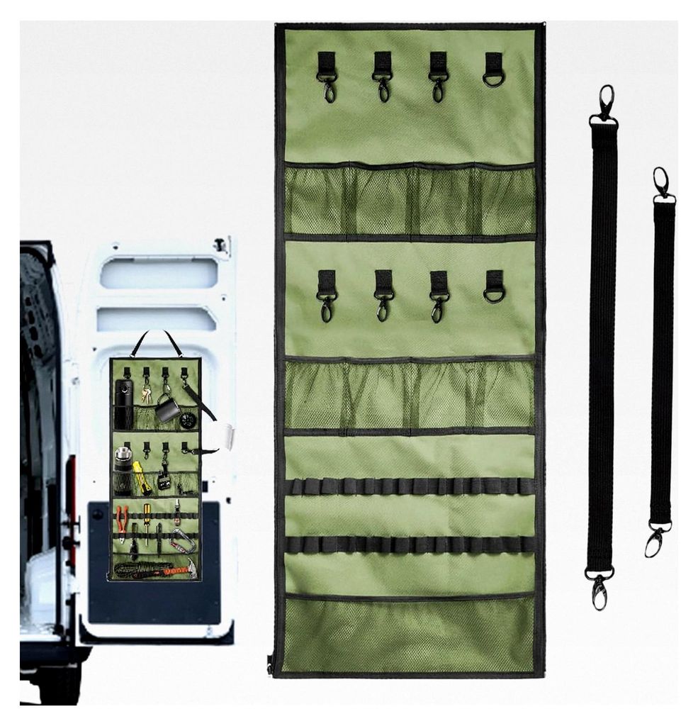 Camping-Organizer | Multifunktionales Oxford-Gewebe mit stabilen Taschen – Hängender Organizer für den Außenbereich, Picknick, Grill, Reisen, ...
