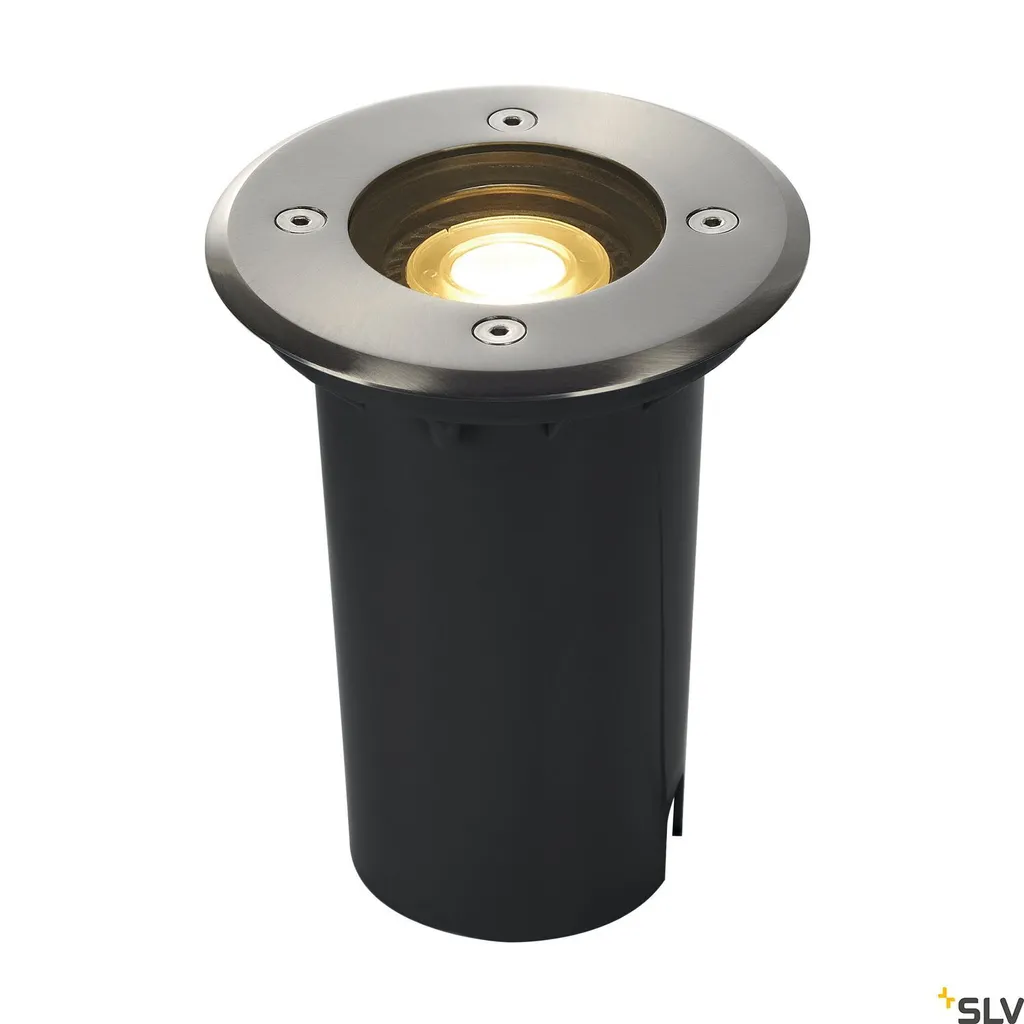 Earthlux Lampada Incasso Pavimento Inox 316 IP67 Ø12 cm - Esterni Mare