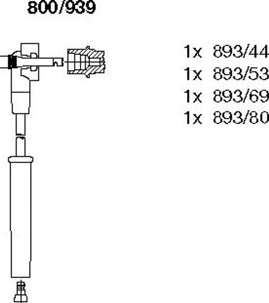 Analisi Tecnica Set Cavi BREMI 800/939 per Ford | Ricambio OE 1063617