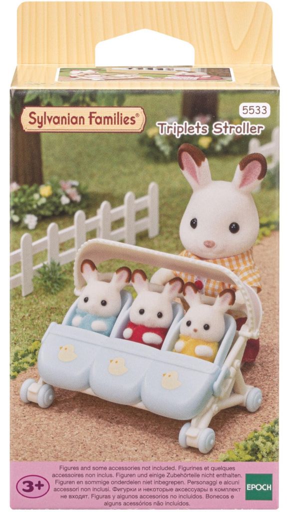SYLVANIAN Passeggino per tre gemelli 05533 Immagine del prodotto 
