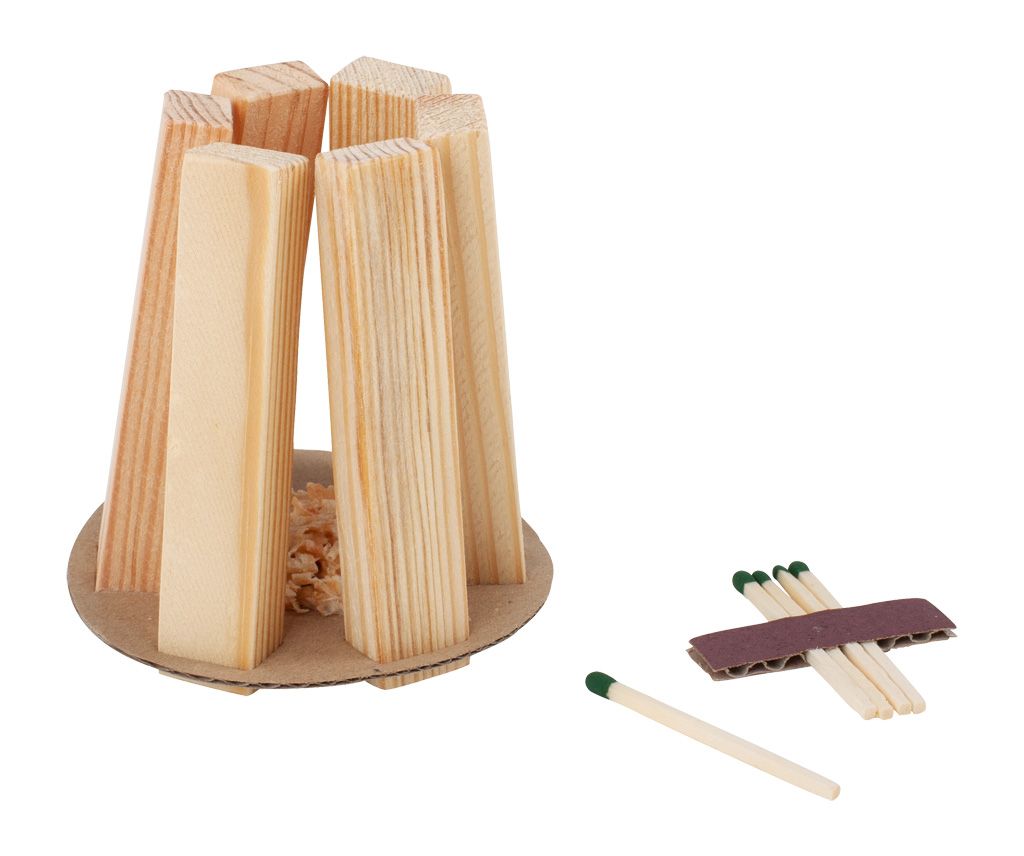 Redecker Feuerstarter-Set Kiefernholz Ø 8 cm 8,5 cm Höhe