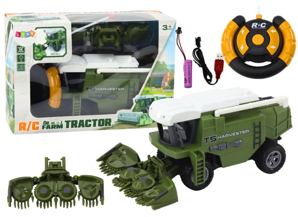 Machine agricole télécommandée : récolteuse radiocommandée 1/24
