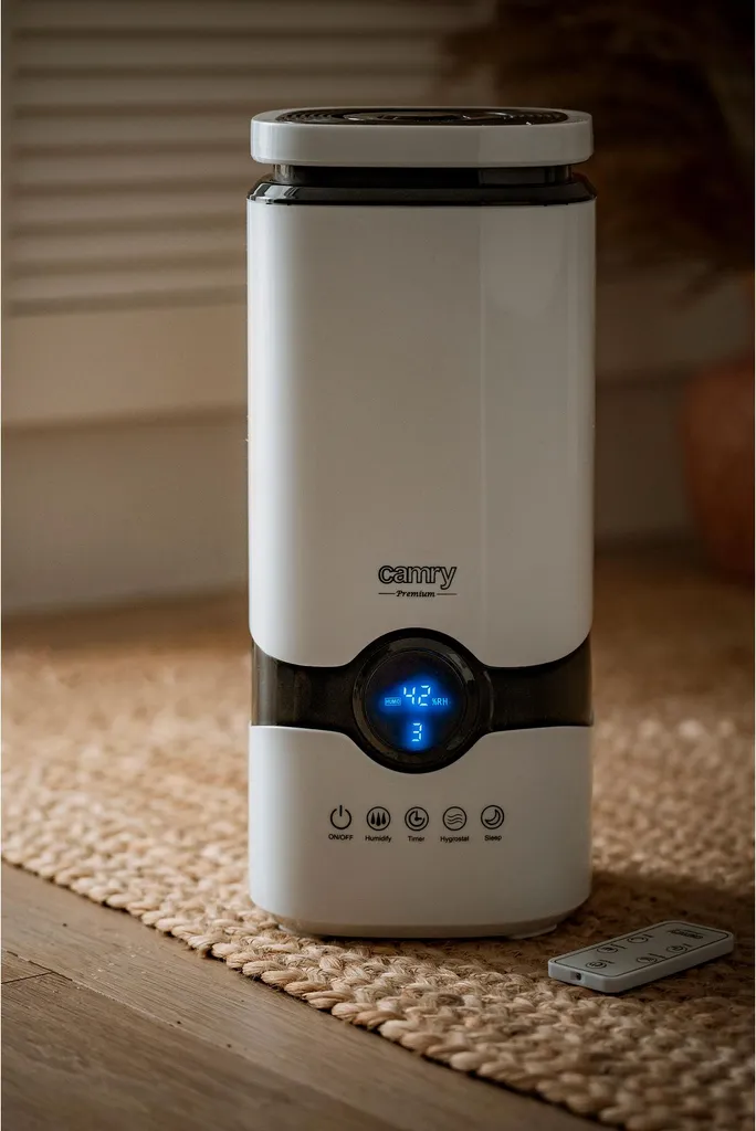 Air sec ? Humidificateur Camry 4,2L Silencieux 25W LED 8h - 17