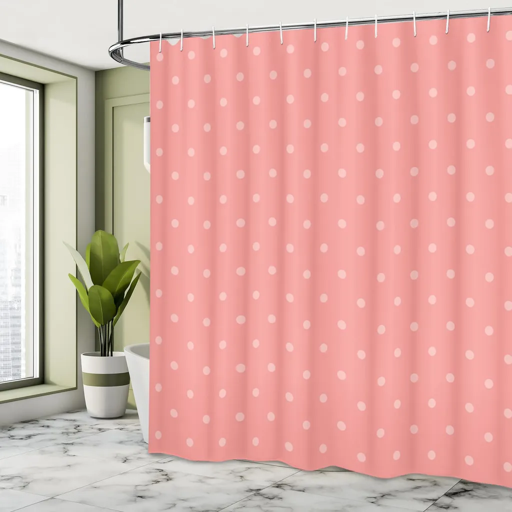 Lush Decor Tenda da doccia in cotone a righe, 182,9 x 182,9 cm