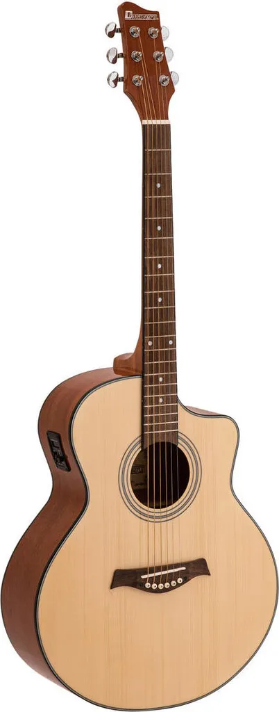 DIMAVERY STW-90 Guitare Acoustique Western Naturelle - Modèle Dreadnought