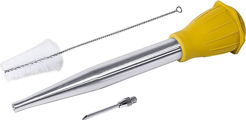 Bratensaftspritze mit Bürste, 32 cm Länge, 2,3 cm Ø, 0,05 l