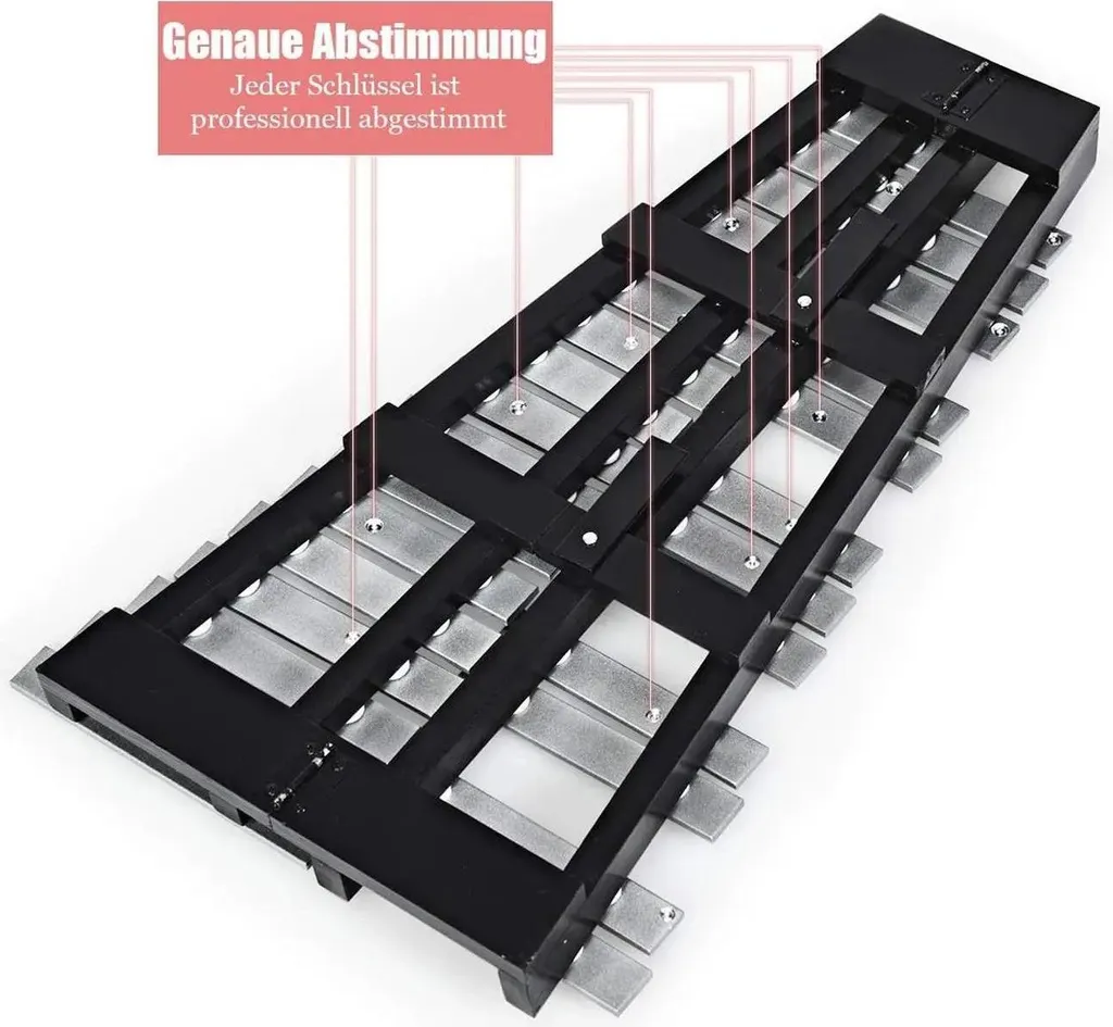 Glockenspiel pour Apprentissage Musical - 30 Notes Argentées - Idéal Débutant