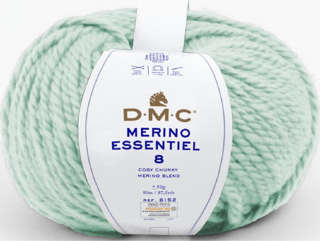 DMC Merino Essentiel-8 – das dickste Garn der Merino-Familie 55 % Wolle & 45 %.Polyacryl (Color 863)