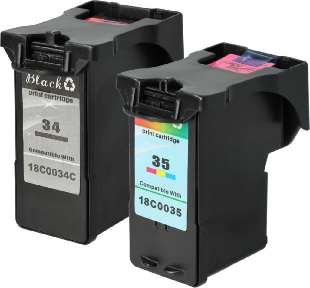 vhbw 2x Tintenpatronen kompatibel mit Lexmark X7170, X5470, X5410, X5270, X5250, X8350, X5495, X5490, X8310, X7350, X7310 Drucker (Wiederaufgefüllt)