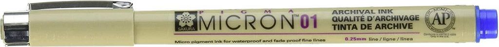 SAKURA Fineliner PIGMA MICRON 01 blau