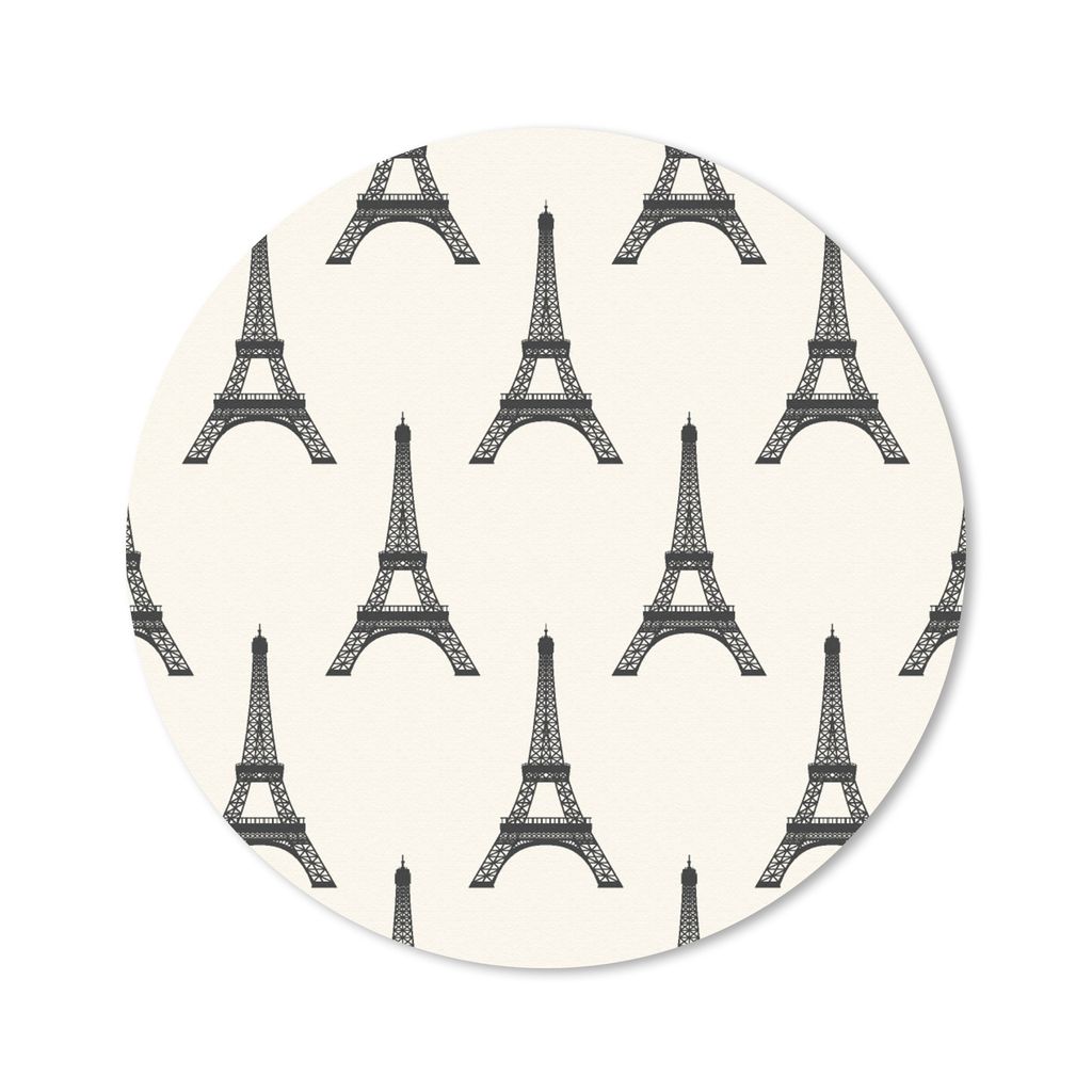 MuchoWow Mauspad Mousepad Eiffelturm - Paris - Muster 40x40 cm - Mousepads - Maus Mat - Pad - Mausunterlage - Schreibtisch Accessoires