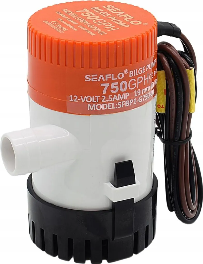 Vider l'eau de cale rapidement : Pompe 12V 47 l/min pour bateau/yacht