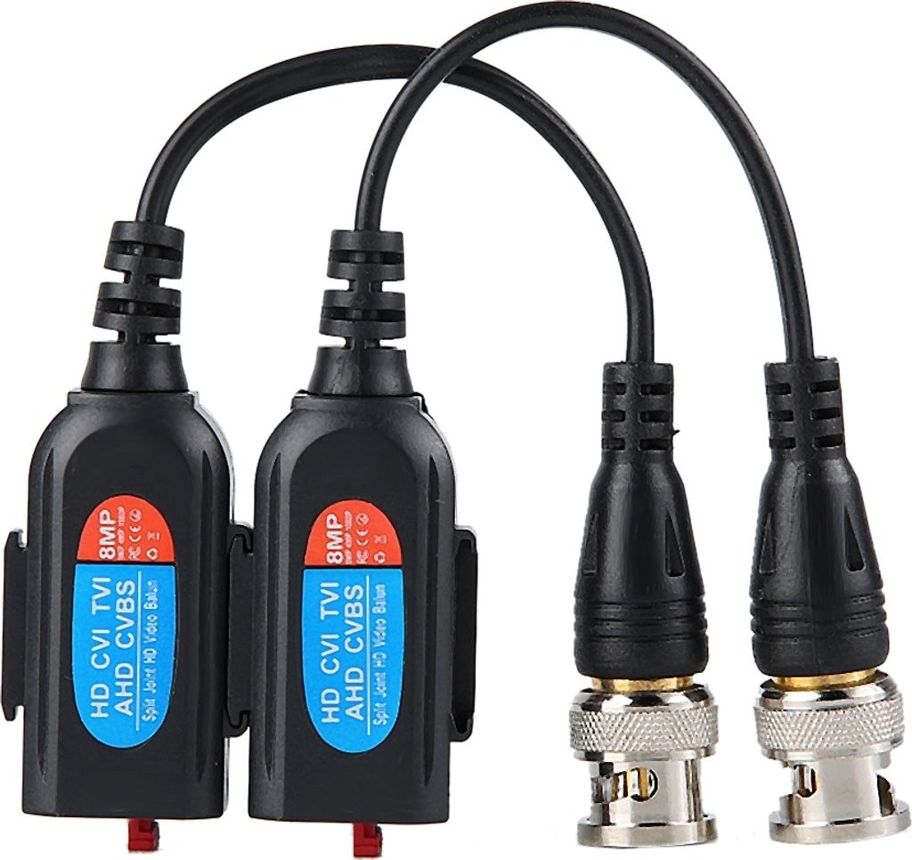 Video-Balun, HD-Video-Balun, Paar-Sender, Kabelkonverter, 8MP Video-Balun-Transceiver, passiver Video-Balun