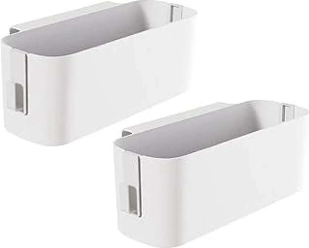 JDGOOMA Cesto Portaoggetti In Metallo Con 5 Paia Di Ganci - Organizer Da Appendere A Letto, Cubicolo Ufficio, Culla - 5