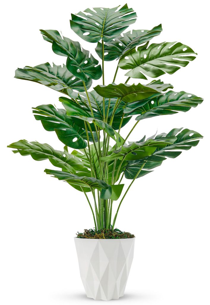 Künstliche Pflanze, naturgetreue künstliche Pflanze, 71 cm, große künstliche Pflanze zur Dekoration von Wohnzimmer, Badezimmer, Schlafzimmer un...