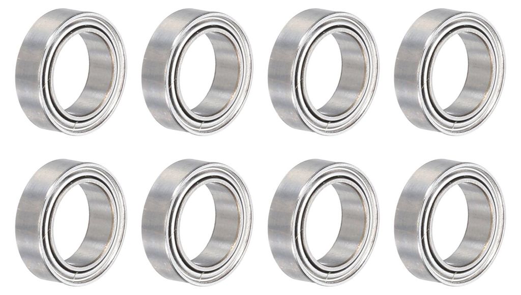 8 Stš¹ck MR128ZZ Kugellager Rillenkugellager Z2 8 x 12 x 3,5 mm Hochkohlenstoff-Chromstahl Doppelt Metallgeschirmt Pr?zisionslager, P0 (ABEC 1)