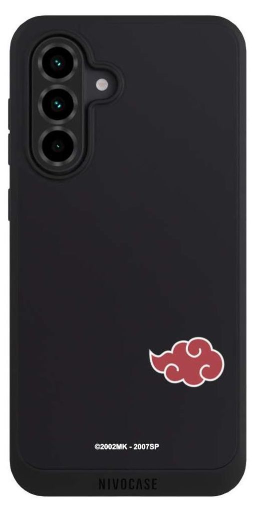 NIVOCASE Handyhülle für Samsung Galaxy A36 5G Hülle NIVOpure Case Schwarz Naruto Shippuden Offizielles Lizenzprodukt Akatsuki