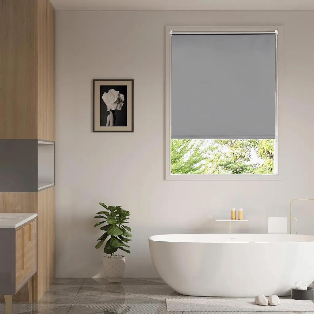 Store Isolant Thermique Gris 75x120 cm avec Fixation Rapide Klemmfix