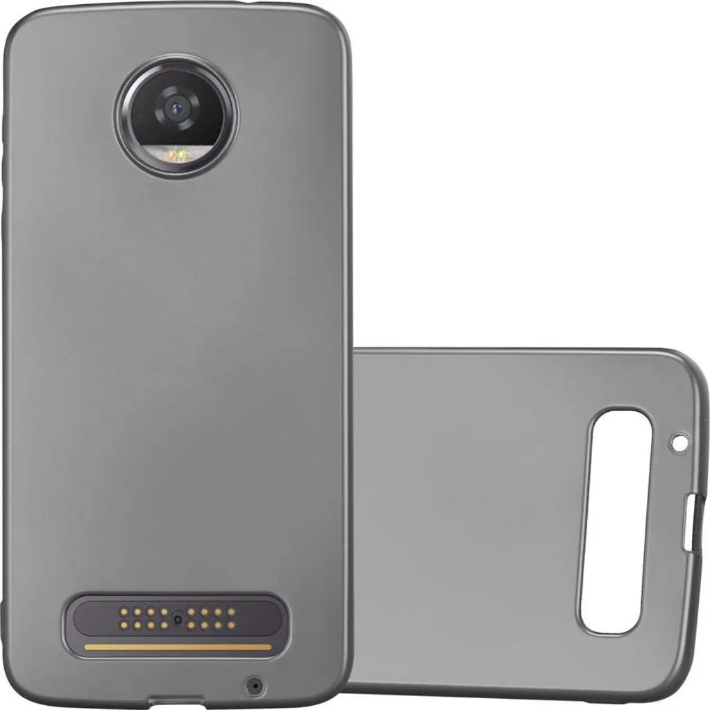 Motorola Moto Z2 Cover Cadorabo Grigia - Custodia Silicone Anti-Urto