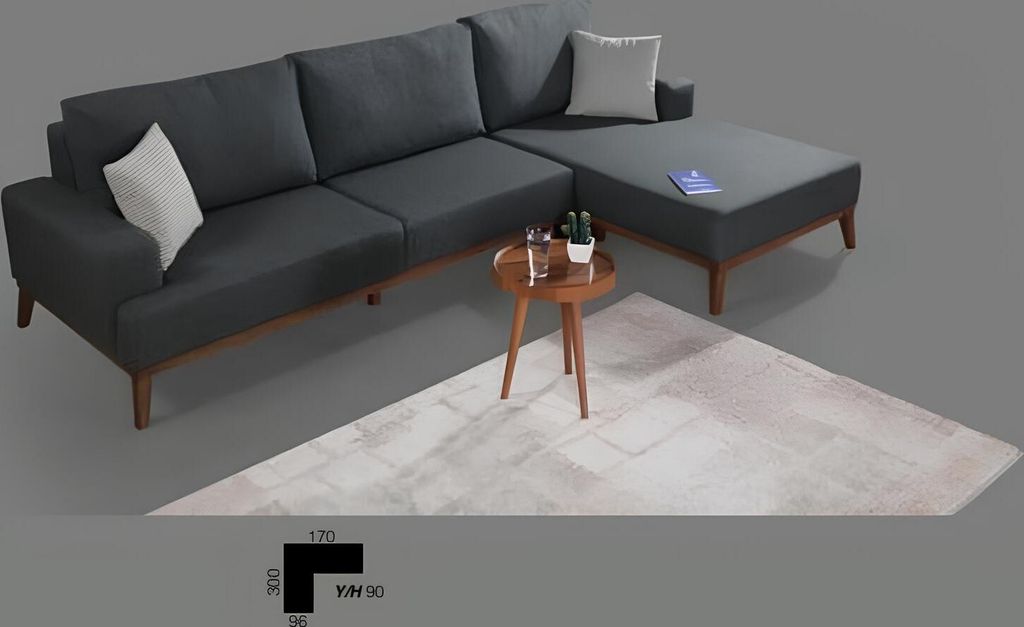 Ecksofa L-Form Garnitur Textil Sitz Wohnzimmer Polstermöbel Ecke Sofa Neu